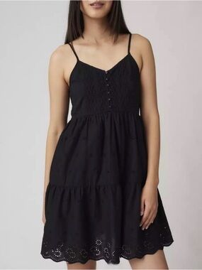 Levi’s Cora eyelet black babydoll dress medium
